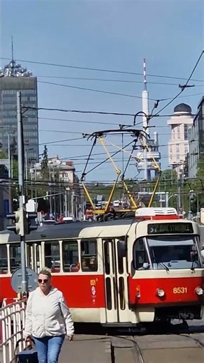 “Spaceport” in the background #prague #architecture #tower