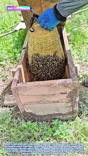 How an Experienced Beekeeper Transfers a Wild Colony into a Managed Bee Box