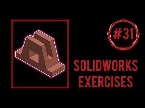 SolidWorks practice exercises for beginners || Exercise #31