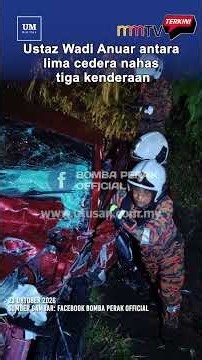 Ustaz Wadi Anuar antara lima cedera nahas tiga kenderaan