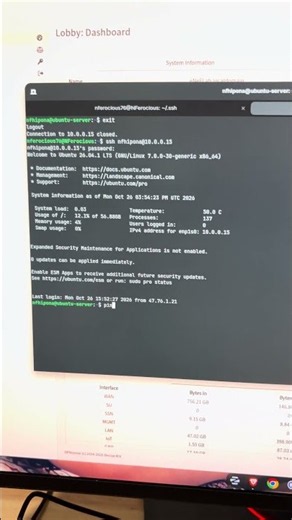 SSH Test to Ubuntu Server
