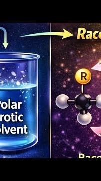Part 3: SN¹ का Solvent Effect + Stereochemistry | Racemization