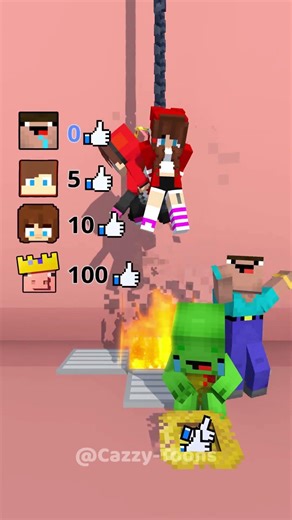Help Everyone Escape the Fire 😩🤯 - MAIZEN Minecraft Animation