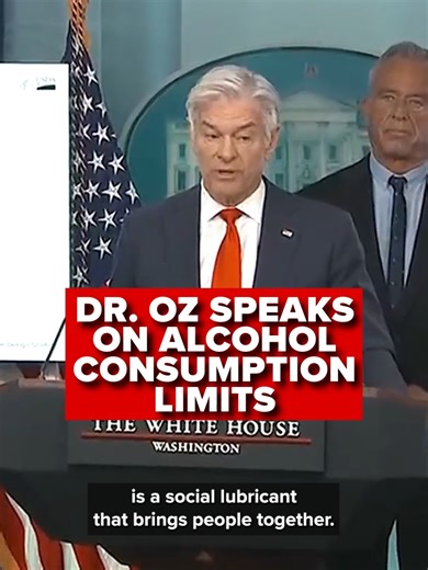Administrator for the Centers for Medicare and Medicaid Services Dr. Mehmet Oz explained new federal guidelines recommending alcohol use in moderation during a press conference on Wednesday. “Don’t have it for breakfast,” Oz said. “Alcohol is a social lubricant that brings people together. In the best-case scenario, I don’t think you should drink alcohol, but it does allow people an excuse to bond and socialize, and there’s probably nothing healthier than having a good time with friends in a saf