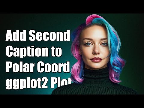 Add second caption to polar coordinates based ggplot2 plot