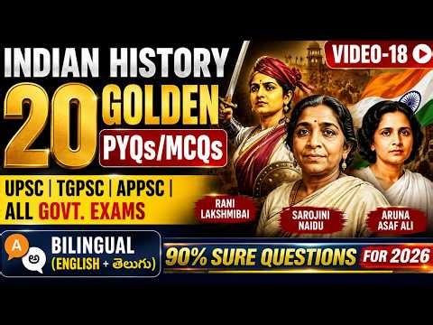 INDIAN HISTORY PYQs/MCQs Analysis-VIDEO-18 | Rambabu Sir