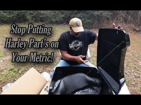 Retrofitting A Harley Davidson King tour Pack on a Kawasaki