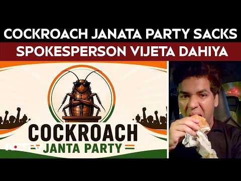 Cockroach Janata Party Sacks Spokesperson Vijeta Dahiya