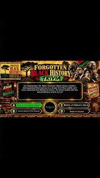 The Civil War Battle Where 14 Black Soldiers Earned the Medal of Honor | Black History Trivia