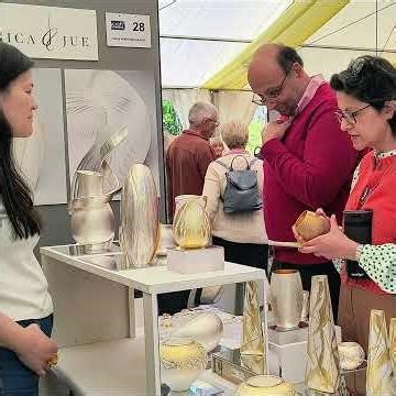 First day at the Spring Contemporary Craft Fair at RHS Garden Wisley #craftfair #craftinfocus