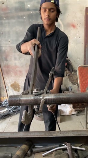 Handmade Heavy Spring Making 🔥 | Power Skills You Must See! #lathemachine