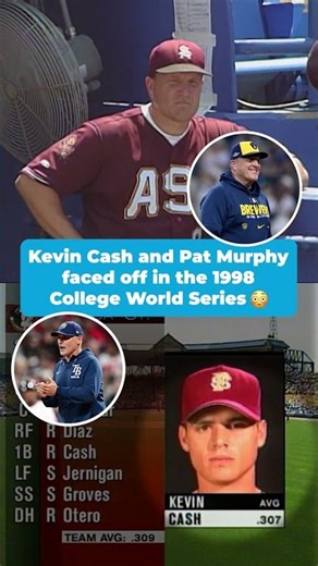 Kevin Cash and Pat Murphy faced off in the (College) World Series back in 1998 🤯 #shorts