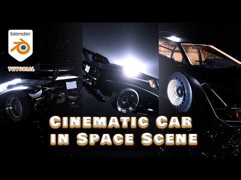 How to Create a Cinematic Car in Space Scene | Blender Tutorial