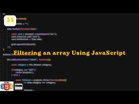 Building a Dynamic Filter Using JavaScript | Exploring JavaScript Day 35 | ‪@ScratchStart00‬