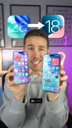 ¿Se puede VOLVER de iOS 26 a iOS 18? ¿Por qué no se puede bajar de versión en iPhone? 👀