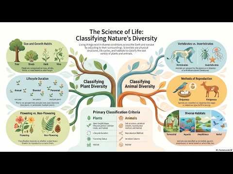 Std 6 Science Lesson 3 | Diversity in Living Things and Their Classification | Full Explanation