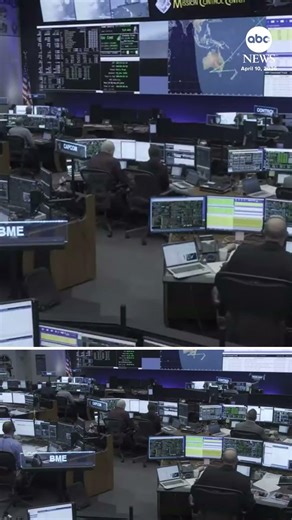 Orion crew module and service module separate, revealing the spacecraft’s heat shield