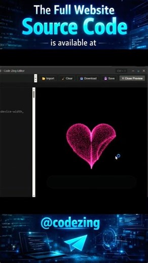 New HTML Project is Here 🔥 | Stunning Heart Animation ❤️