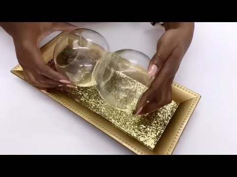 LOOK AT ANOTHER WAY TO USE ROUND GLASS CANDLE HOLDERS/ DOLLAR TREE WALL Ideas