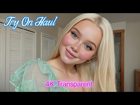 (4k) Try On Haul See Everything | Transparent Dress, Lingerie & Bikini Try-On Haul With Me (2025) #5