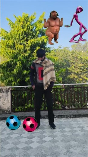 Fatty dog, domi tu cosita alien, dancing frog & jocker - cute brothers magical vfx 😛😀#shorts