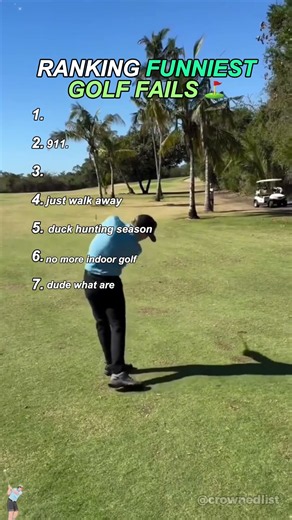 Ranking the absolute WORST golf fails ⛳️ #golf #fails #funny