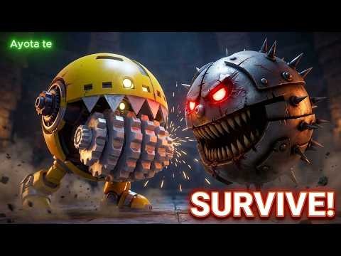 Pacman vs Robot Monster vs Cartoon Cat Pac v6