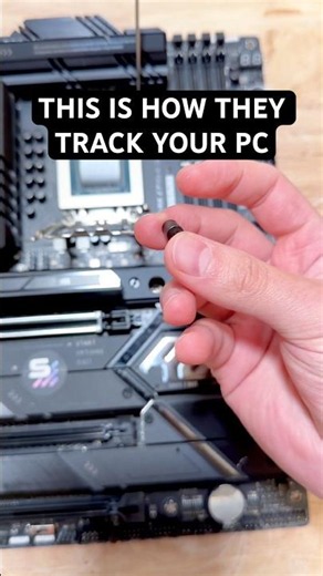 Motherboards have tracking chips (remove them)