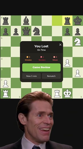Losing on TIME with CHECKMATE One Move Away