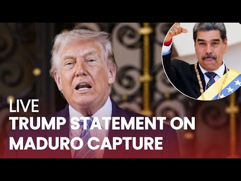 LIVE: Trump statement from Mar-a-Lago following capture of President Maduro