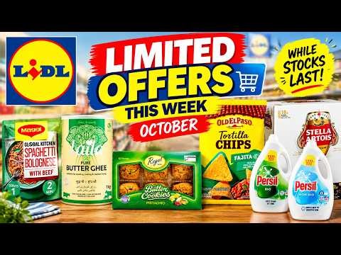 LIDL LIMITED OFFERS this week October Deals Household Essentials – While Stocks Last!