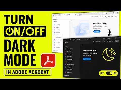 How to Turn ON/OFF Dark Mode in Adobe Acrobat (2026)