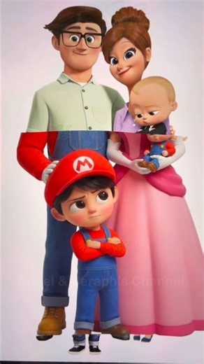 Boss Family + Mario Family😱 #shorts #supermario #digitalart