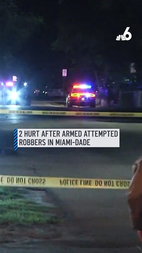 2 hurt after armed attempted robbers open fire in Miami-Dade