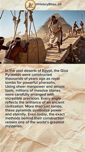 Ancient Mystery How Were Pyramids Really Built #history #shortsviral #education #youtubeshorts