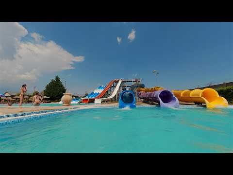 Blue Twister Water Slide at S Klub Aquapark 🇷🇸