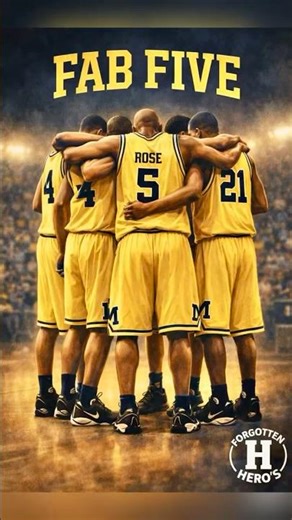 Michigan’s FAB 5 changed college hoops forever. #fab5 #michiganbasketball #collegehoops #fabfive