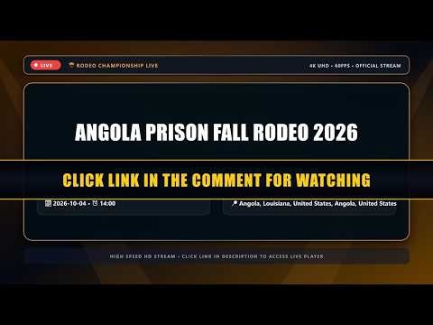 【🔴LIVE】Angola Prison Fall Rodeo 2026 - Live Streaming 2026