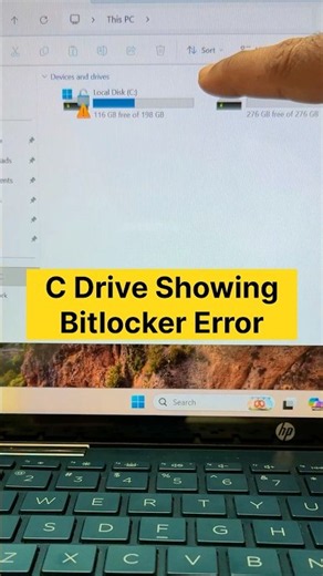 BitLocker Encryption Error? Here is the simple fix! | Yellow triangle Error #bitlocker #window11