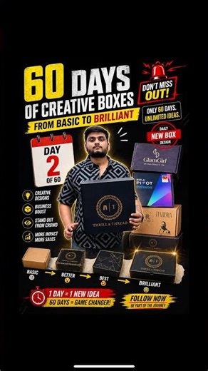 Day 2/60 of basic to brilliant box design | corrugated box manufacturers #packaging #shorts