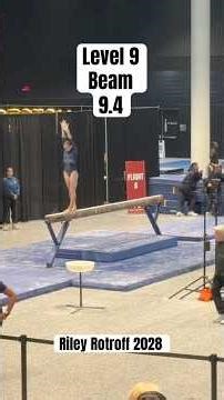 Level 9 Beam Routine Region 8 Championships Riley Rotroff 4/11/26 #gymnast #level9 #beam #shorts