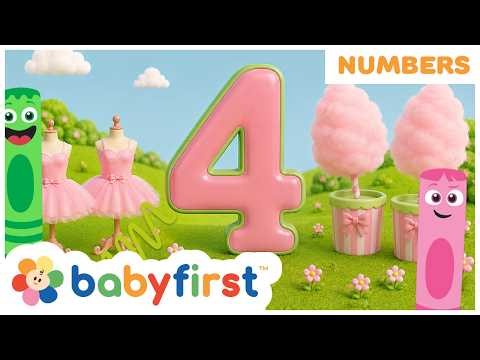 New Color Crew Video | Numbers for Kids | Learn Number Names 1- 10  with Animals & Games | BabyFirst