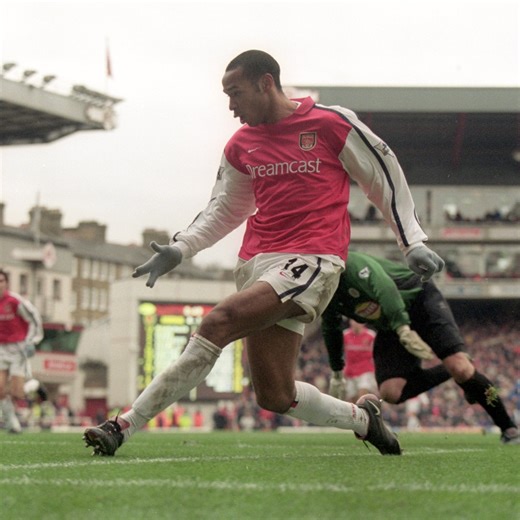 📅 OTD in 2000... Thierry Henry scored the first of his nine hat-tricks for The Arsenal ❤️ | Arsenal