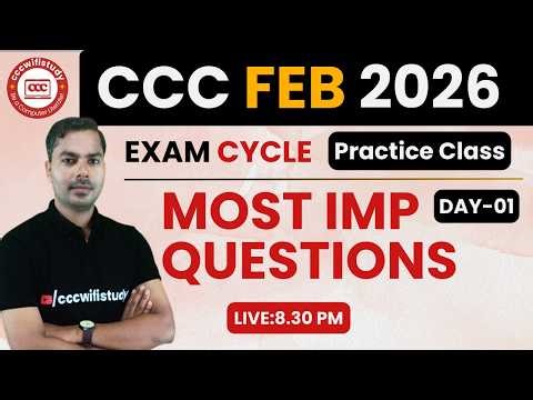 CCC FEBRUARY EXAM 2026 | CCC ONLINE CLASS #01 | CCC EXAM QUESTIONS | BY DEVENDRA SIR