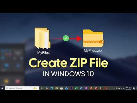 How to Zip Files and Folders in Windows 10