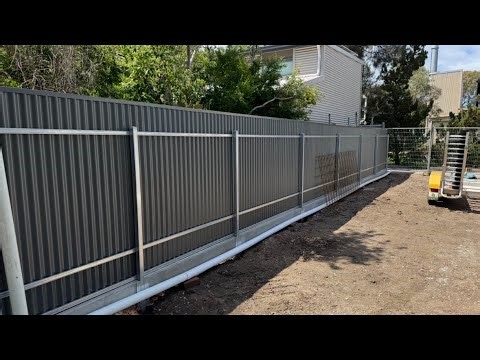 How To Put A Plinth On A Colorbond Post & Rail Fence