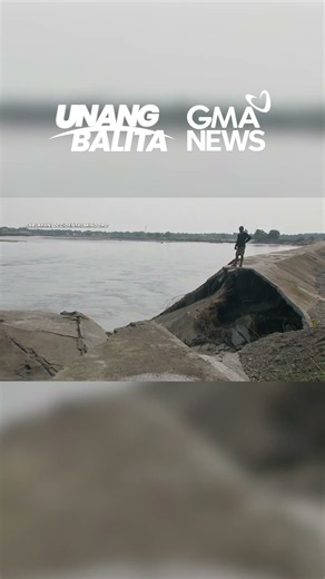 Nakatenggang flood control project sa Sablayan, Occidental Mindoro... #shorts | Unang Balita