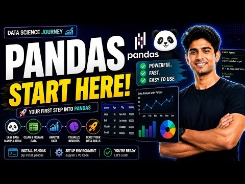 Pandas Tutorial for Beginners | Introduction, Installation & Setup | Python Data Analysis
