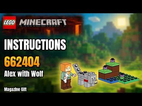 LEGO Instructions - Minecraft - 662404 - Alex with Wolf