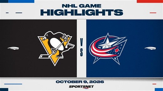 NHL Highlights | Penguins vs. Blue Jackets - October 9, 2025